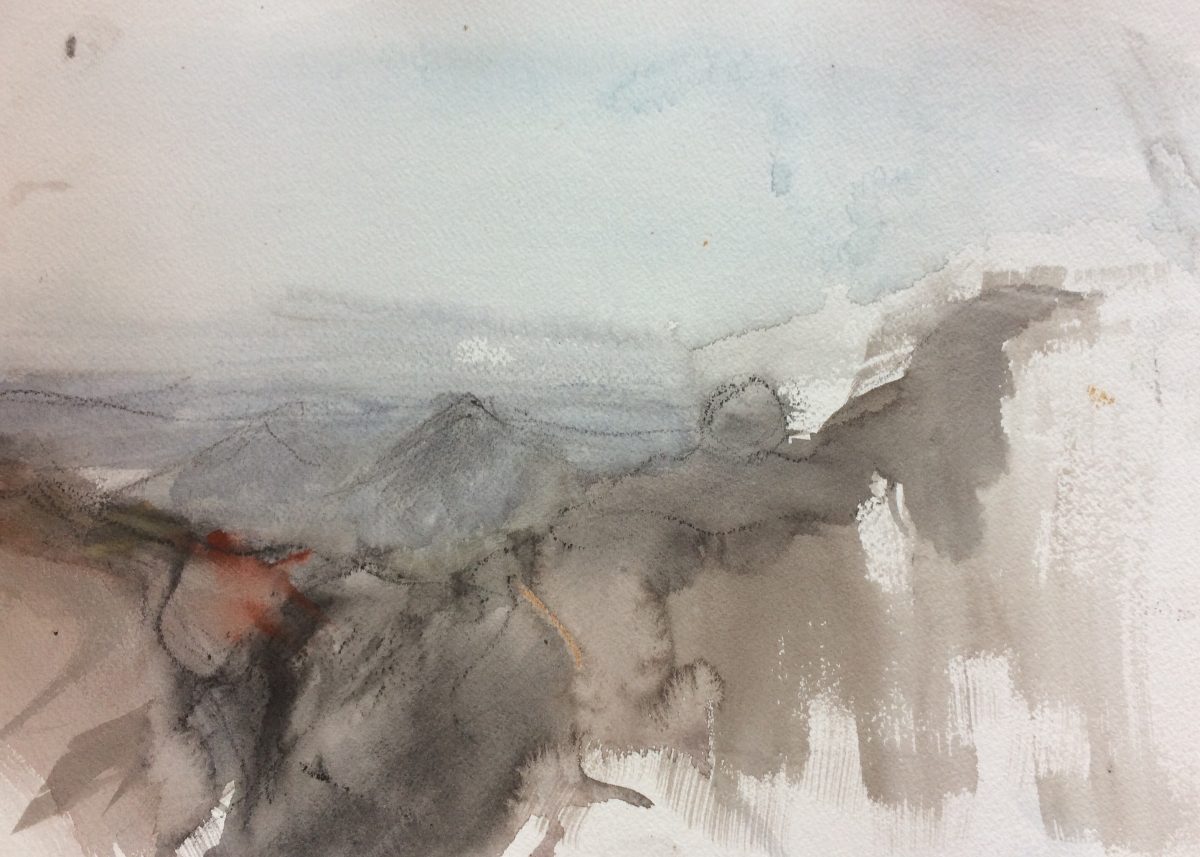 Kinder Scout. Watercolour and Graphite on Paper. 30/40cm. 2018
